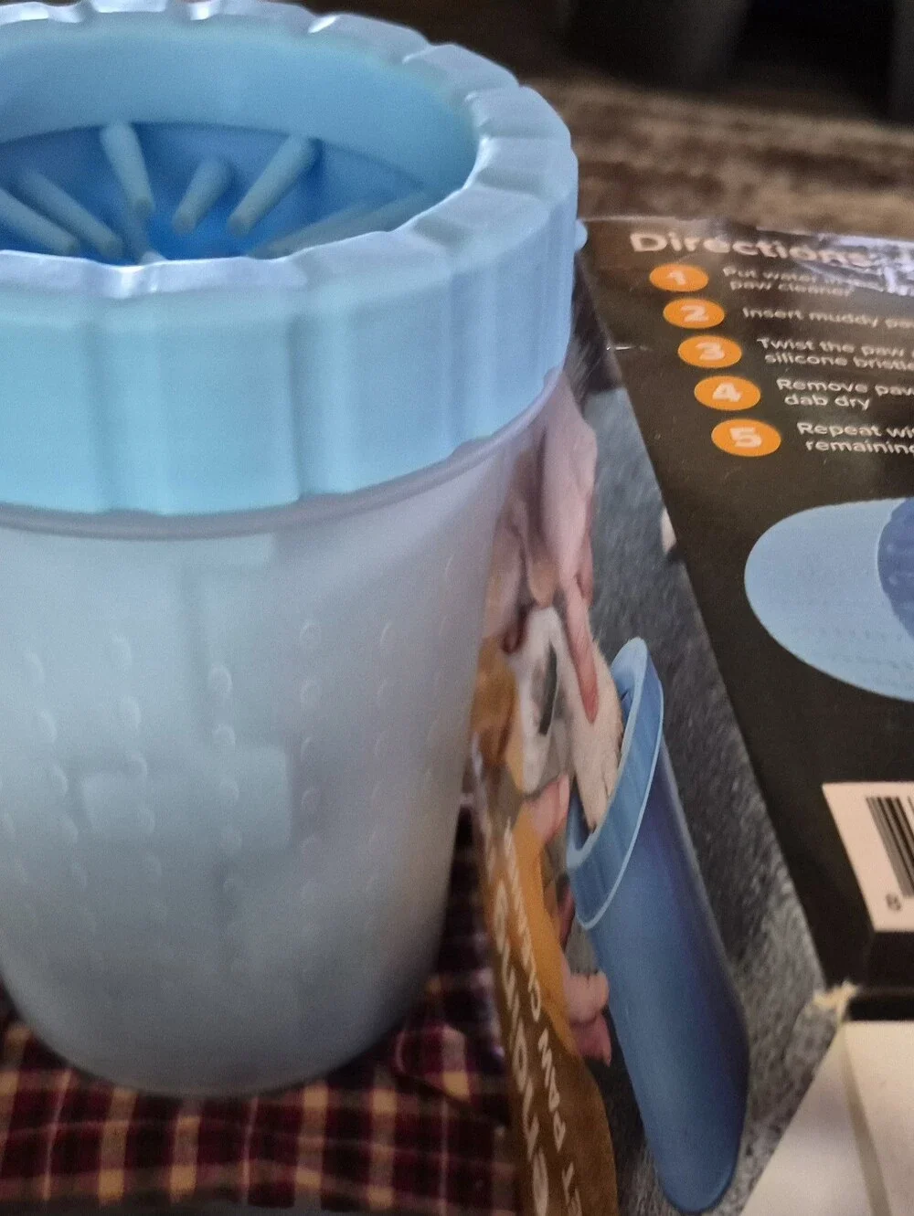 Blue Silicone Pet Paw Cleaner - Gentle Paw Wash